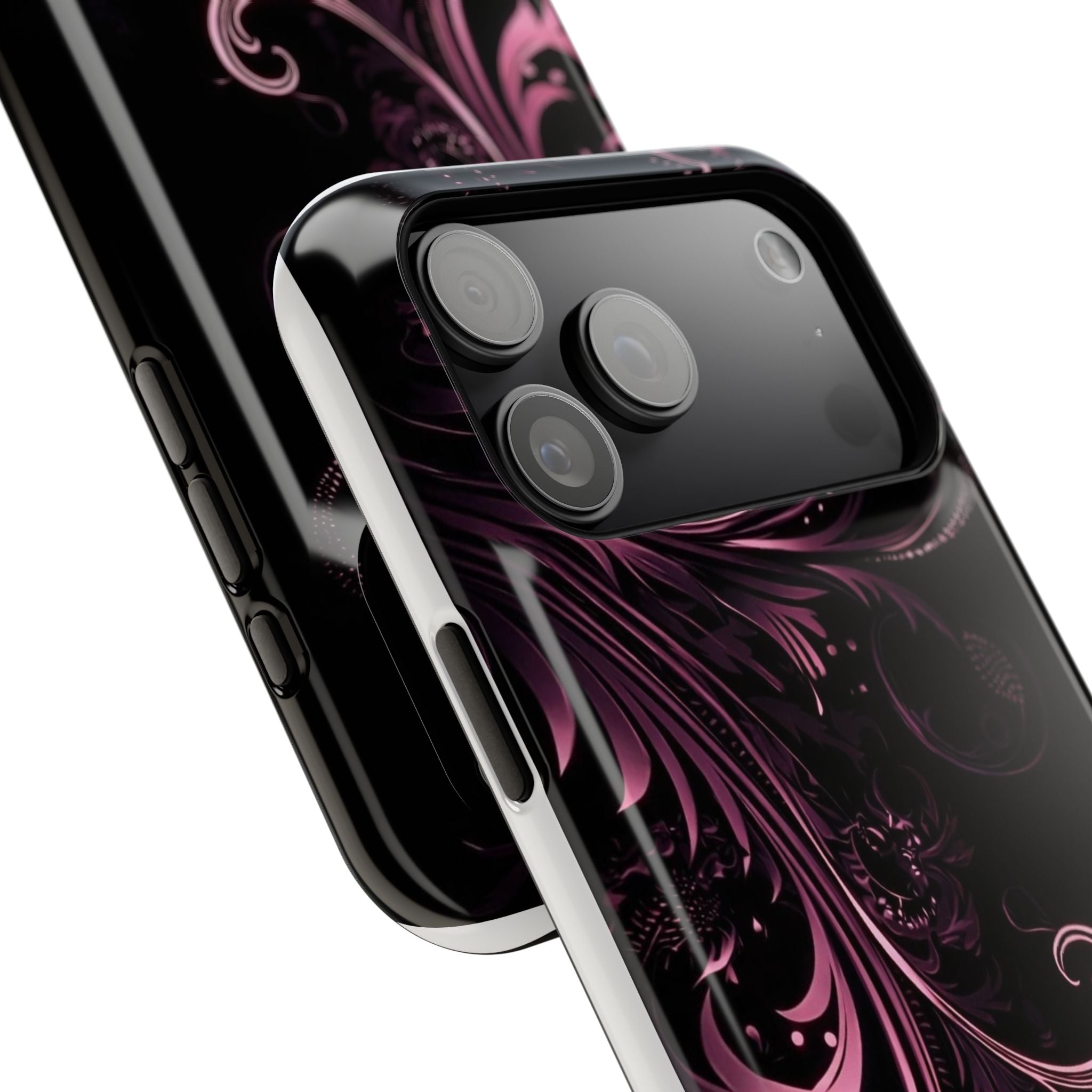 Y2K pink spiral Impact-Resistant Phone Case