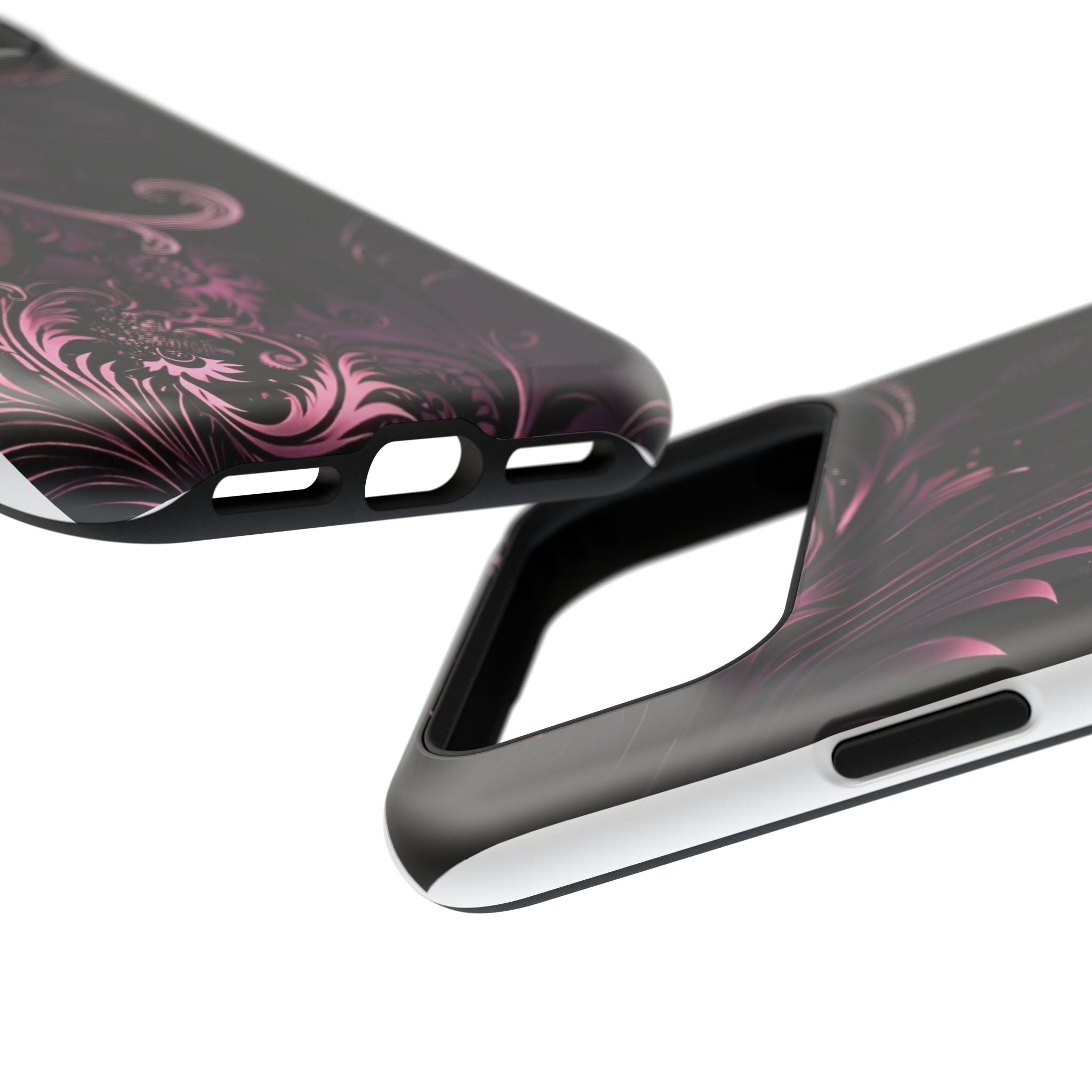 Y2K pink spiral Impact-Resistant Phone Case