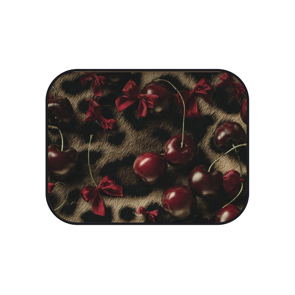 lily leopard cherry car mats (4pc)