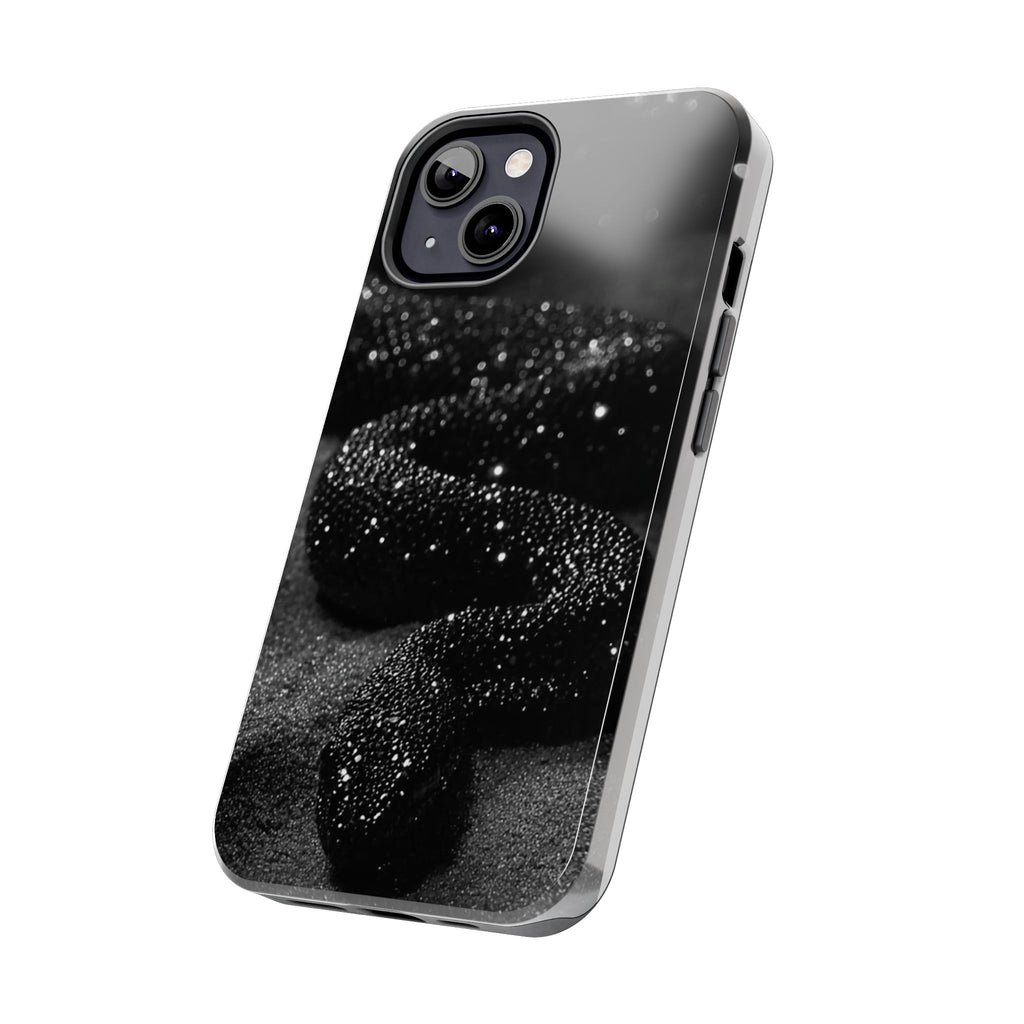 Black Shimmer Snake Tough Phone Cases